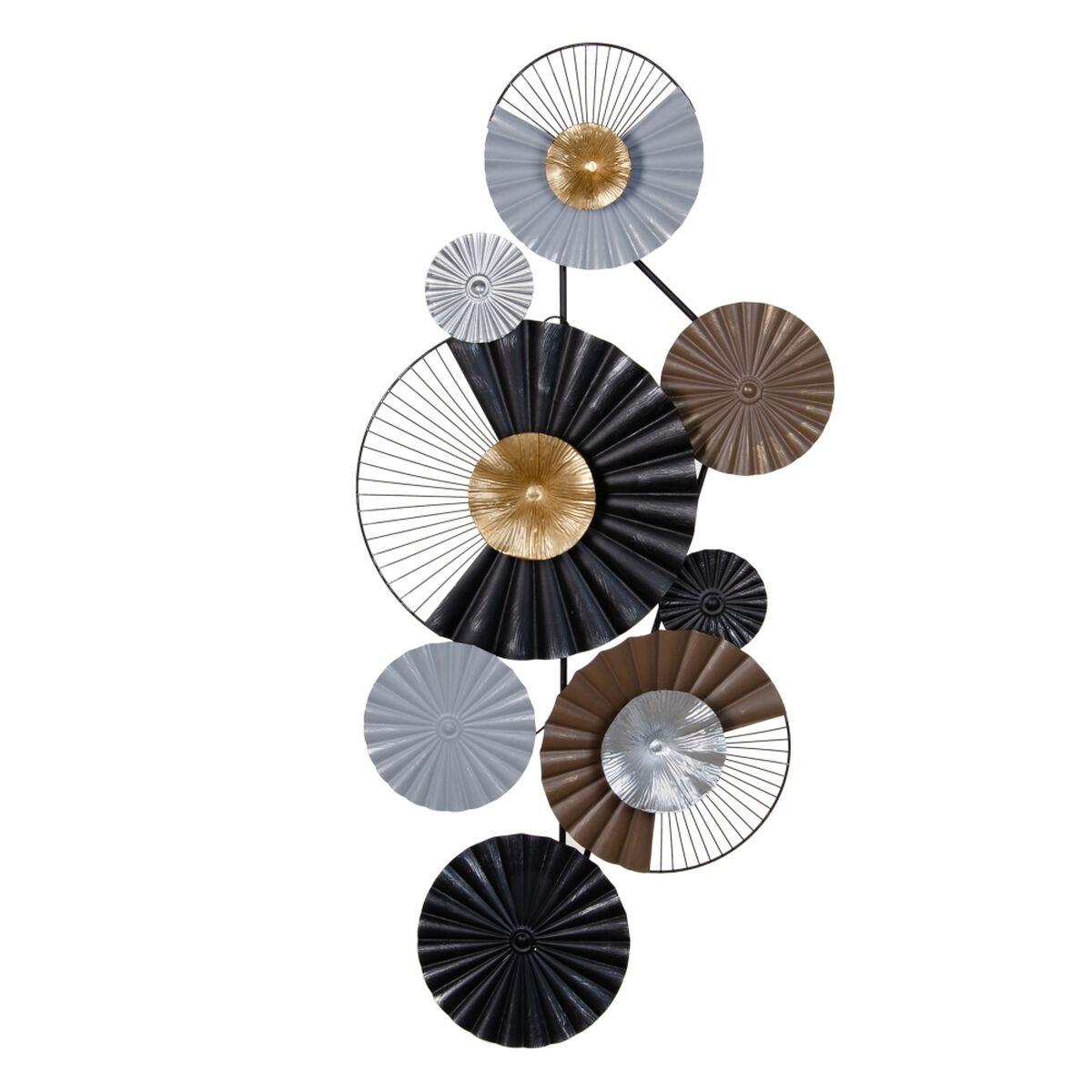 

Настенное украшение 52 х 6 х 101,5 см Черное Золото Металл