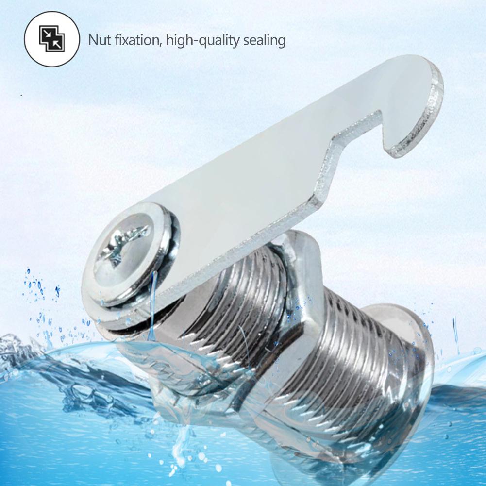 Universal Cam Lock with Keys for Mailbox File Cabinet Drawer Toolbox Lock Cylinder Furniture Privacy Lock