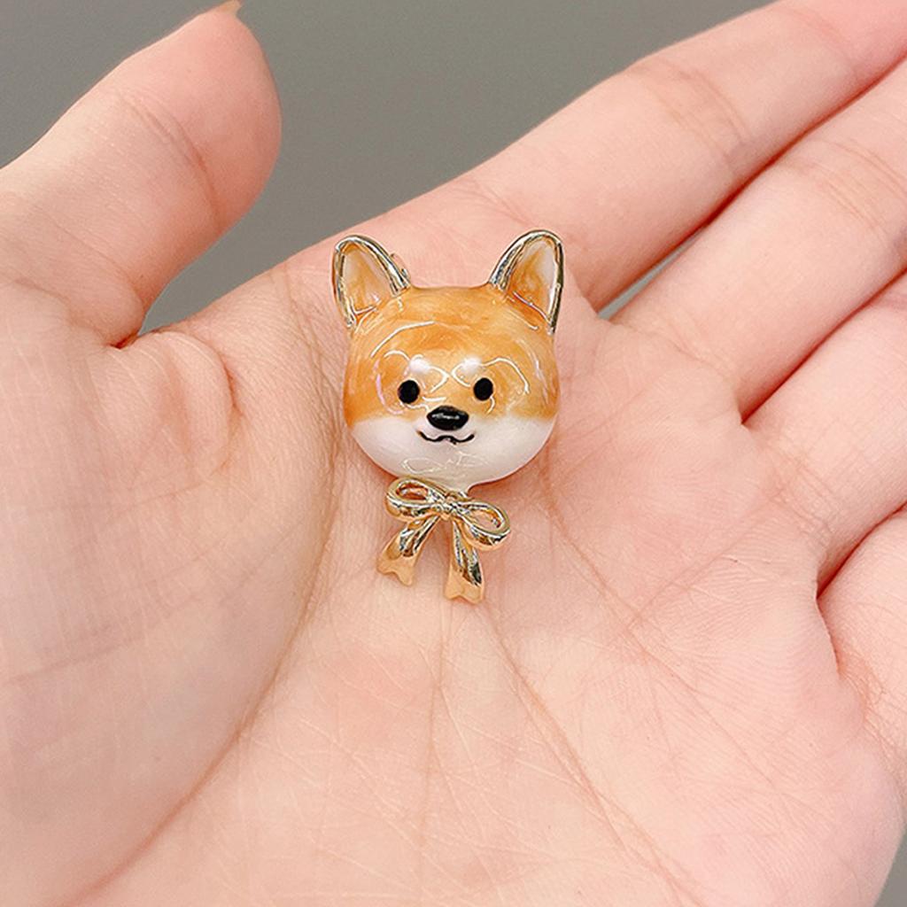 Fashionable Shiba Inu Brooch Delightful Shiba Inu Brooch Adornment Enhances Your Look With A Touch Of Fun