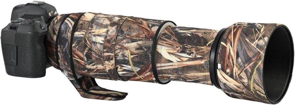 ROLANPRO Waterproof Lens Cover for Canon RF USM Camouflage Rain Cover 100-500mm F/4.5-7.1 L, - #39, Grass-Proof