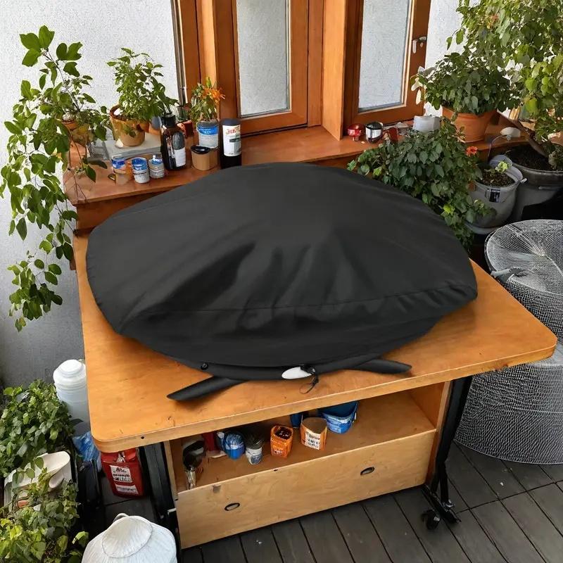 

Сверхпрочный портативный чехол для гриля - Совместим с Blackstone, Weber, угольными, газовыми грилями - Аксессуар для уличного гриля 67x44x32cm чёрный