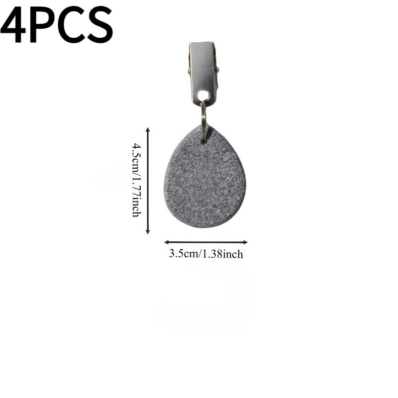 4PCS hot-selling water drop tablecloth clip, tablecloth pendant, curtain fixing clip, large gram heavy windproof clip