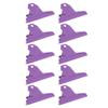 10pcs Metal Binder Clips Multipurpose Electroplating Rustproof Large Paper Clamps for Office School