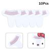 10 sztuk Miarka do długości rzęs Przenośna miękka plastikowa linijka do brwi Narzędzie do makijażu Akcesorium do przedłużania rzęs