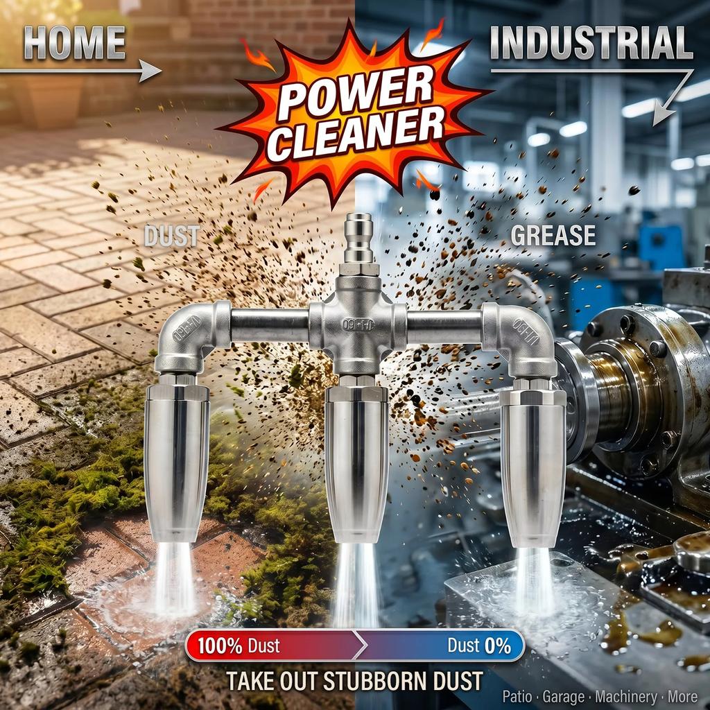 3-Düsen-Rotierende Hochdruckreiniger-Turbodüse 3000 PSI Schnellkupplung 304 Edelstahl-Düse für Auto-Industriereinigung