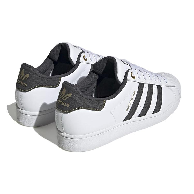Adidas Superstar 'White Carbon Gold' (Unisex) Cloud White / Carbon / Core Black Skateboard Shoes ID1712