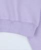 HARDCORE HAPPINESS Logo Crop Sweatshirt Light Purple