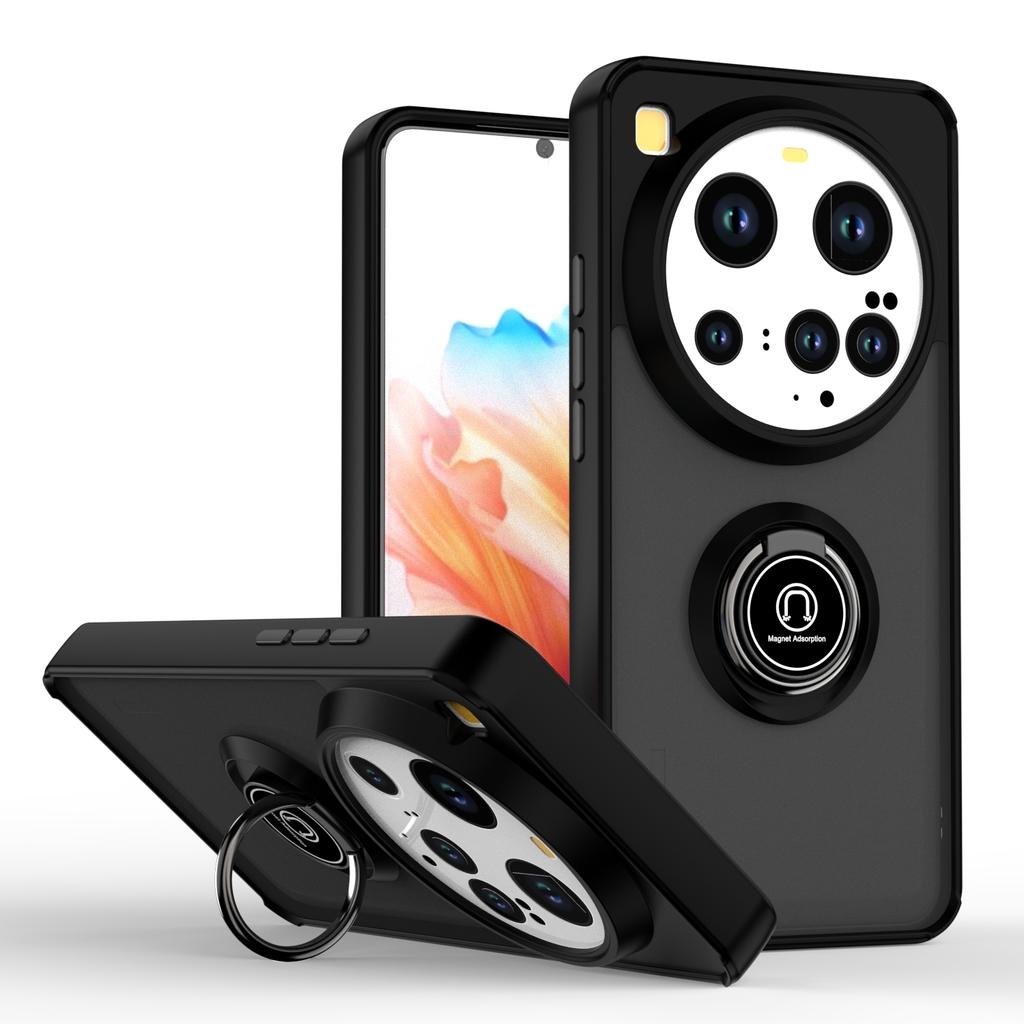Armor Matte Case For Xiaomi 15 Ultra 5G Cover Ring Magnetic Stand Holder Shockproof Coque Fundas