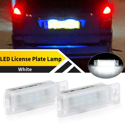 2PCS White LED License Plate Lamp For Opel Astra F 1992-1998 LED Calibra 1989-1997 OEM 90241129 Tag Number Plate Light 12V 6000K