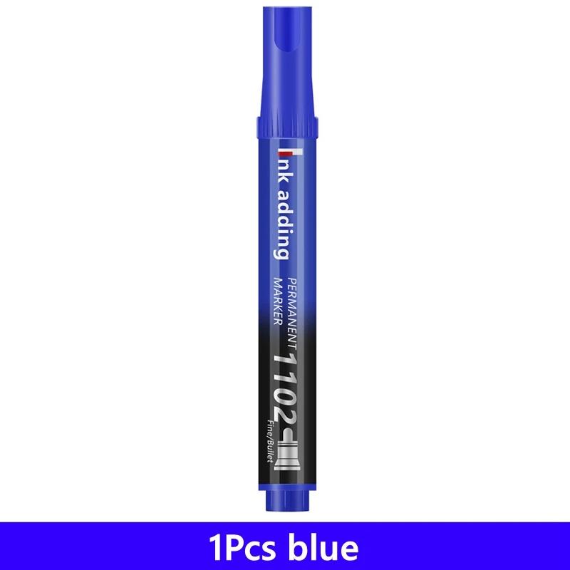 1/10/100pcs 2mm Red Blue Ink Black Permanent Marker Pens, Fine Tip, Waterproof, Quick Drying Drawing Pens Wood Stone Metal Glass