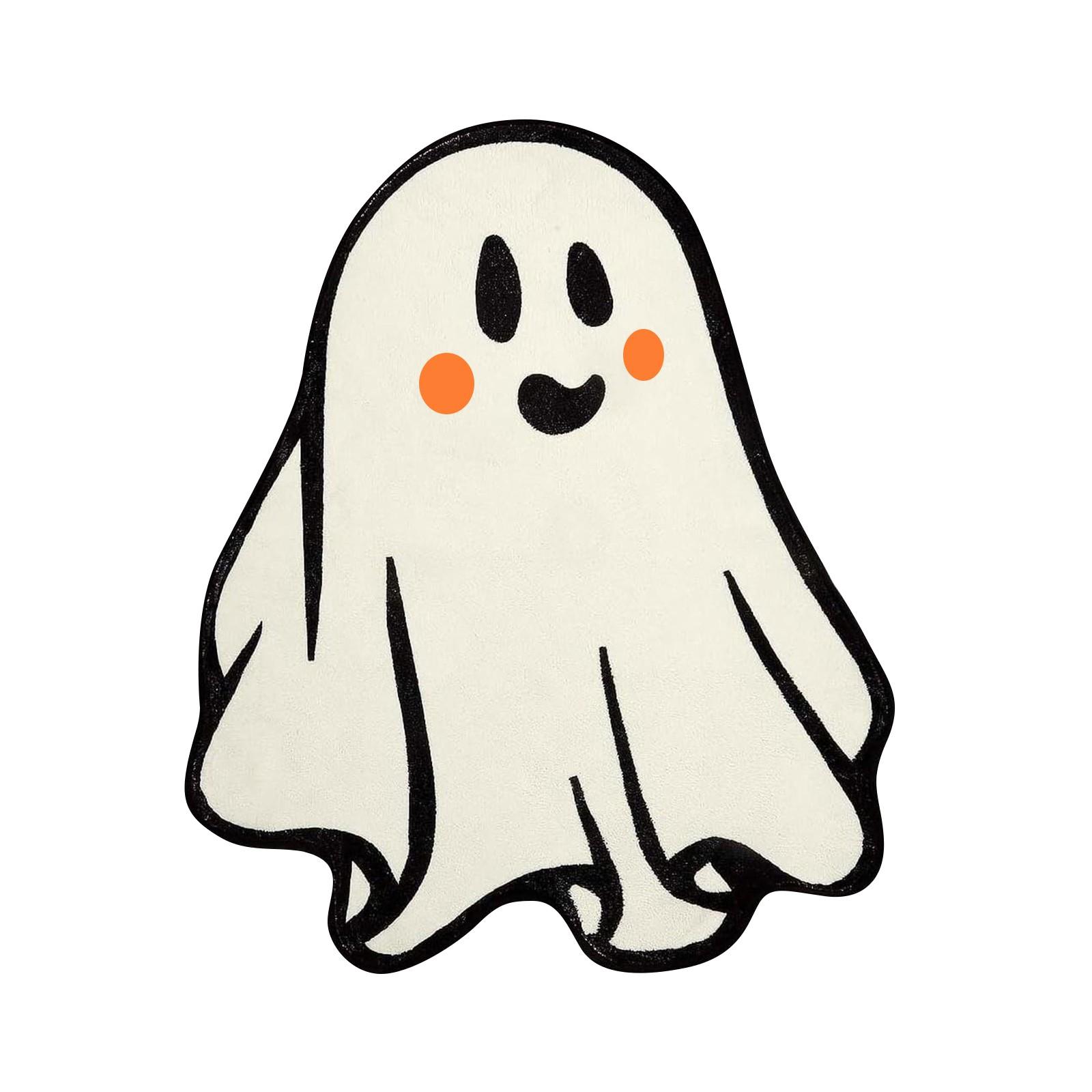 

Милый жуткий маленький ковер на Хэллоуин, украшение для дома, кристальные бархатные коврики для пола, впитывающие нескользящие коврики для ванной комнаты One Size