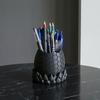 Lover Gift 3D Printed Dragon Egg Pencil Holder, Small Desk Pen Collectible Model Statue Multi-functional Stationery Makeup Brush Organizer for