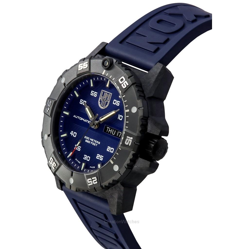 Luminox Master Carbon SEAL Rubber Strap Blue Dial Swiss Automatic Diver's XS.3863 200M Men's Watch