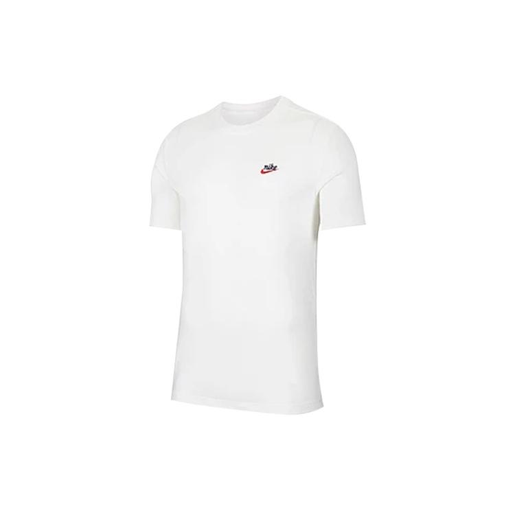 Nike Sportswear Heritage Small Logo Solid Color Short Sleeve White Men s CK2384-133 XXL
