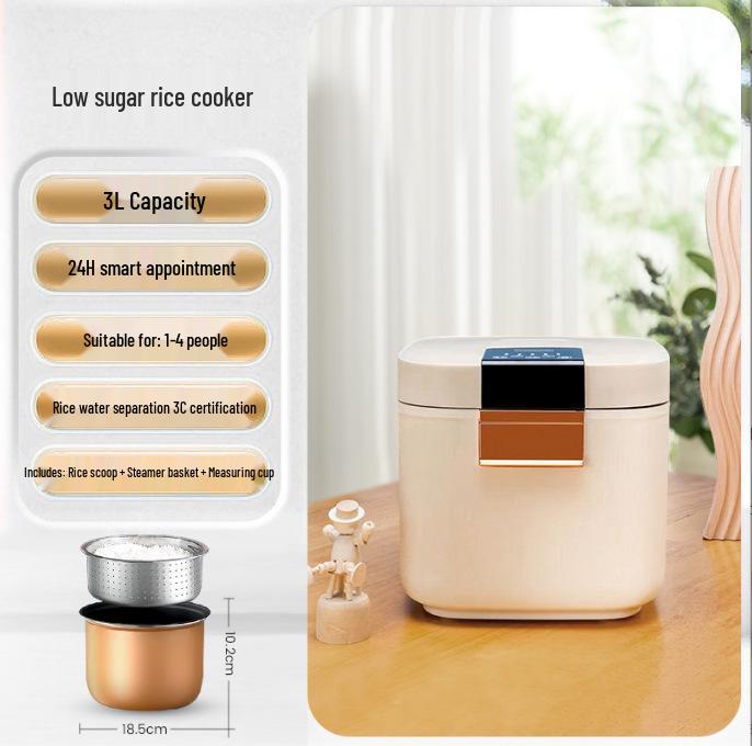 Multifunctional Non-stick Smart Rice Cooker with Water Separation & Timer