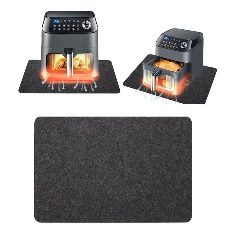 1-5PCS Heat Resistant Felt Appliance Sliding Mat Non Slip Silicone Base For Air Fryer Coffee Maker Kitchen Protection 44x30cm