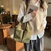 Lightweight Multi-Pocket Nyl Handbags for Women Simple Solid Color Ladies Lunch Box Versatile Female Casual Travel Tote Bag
