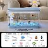 2026 Desktop-Aquarium mit Licht Kleiner Fischbehälter für Wohnzimmer Ökologische Landschaft Goldfischglas All-in-One Kompaktes Aquarium Dekor