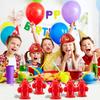 2/4/6/8/10pcs Novelty Fire Hydrant Straw Cups with Lid Fireman Firefighter Birthday Party Favors Boys 8oz Red Plastic Water Cups