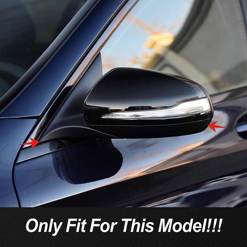 Car Side Door Rearview Mirror Shank Trim Strips For Mercedes Benz C Class W205 GLC X253 2016-2018 Exterior Accessories Stickers