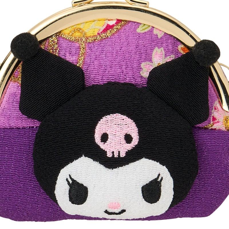Sanrio KUROMI Clasp Wallet ( Japanese Style Face ) Japan NEW
