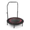 Foldable Trampoline with Adjustable Handle 3 Height Levels for Kids Adults Fitness Indoors Outdoors Black Red 40inch