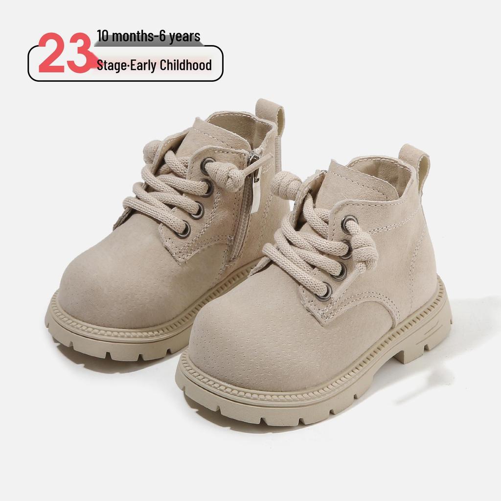 Winter Toddler Boots: Cotton Baby Walker & Martin Boots with Plush Lining