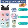 50Pcs Cute Dental Tooth Shaped Stickers Cartoon Teeth Sticker Dentist Store Toothbrush Label Decoration Dentistry Gifts