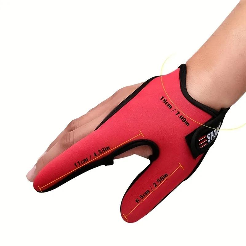 Non-slip Fishing Gloves  Finger Protector  2 Fingers  Breathable Waterproof