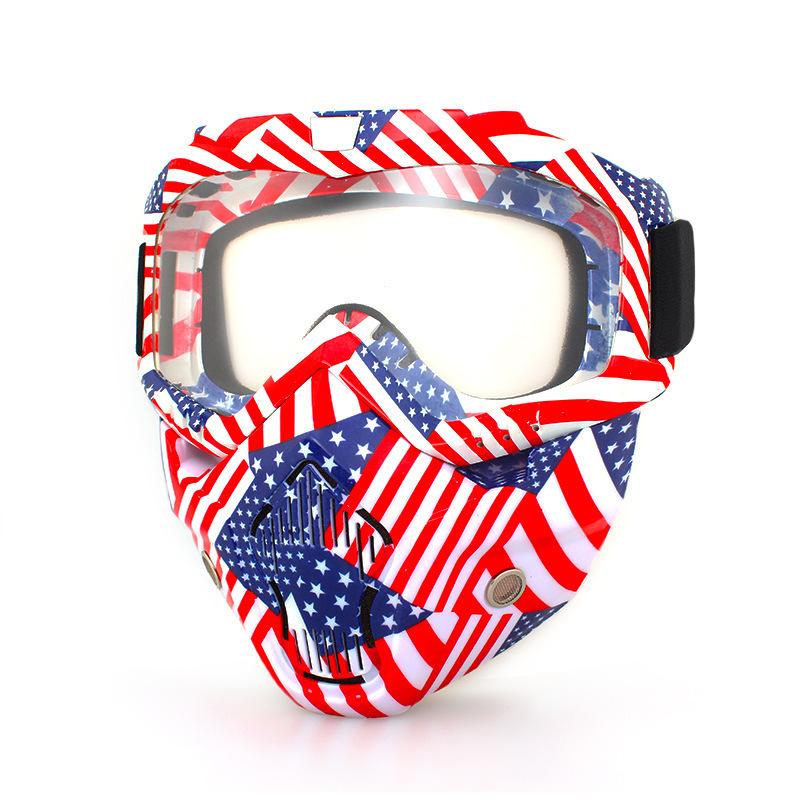 Retro face masks, goggles, off-road motorcycles, racing goggles, outdoor cycling glasses, skiing