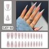 O2 Long Wearable Removable Nail Patches: Pointed Press-On False Nails for Nail Art