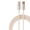 240W opletený datový kabel typu C, duální, se pozlacenými konektory, kompatibilní s Apple 8-17 a Android.