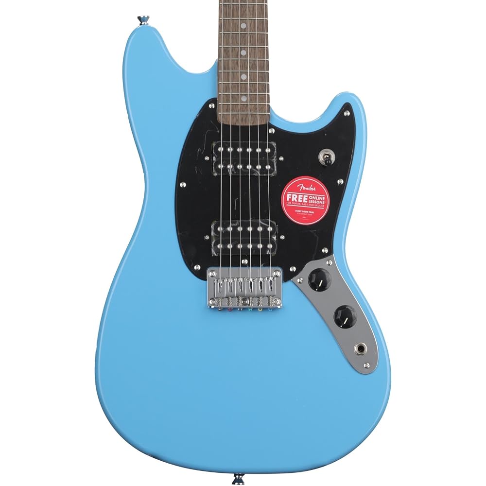 Squier by Fender Squier Electric Guitar Squier Sonic™ Mustang® HH, Laurel Fingerboard, Black Pick...