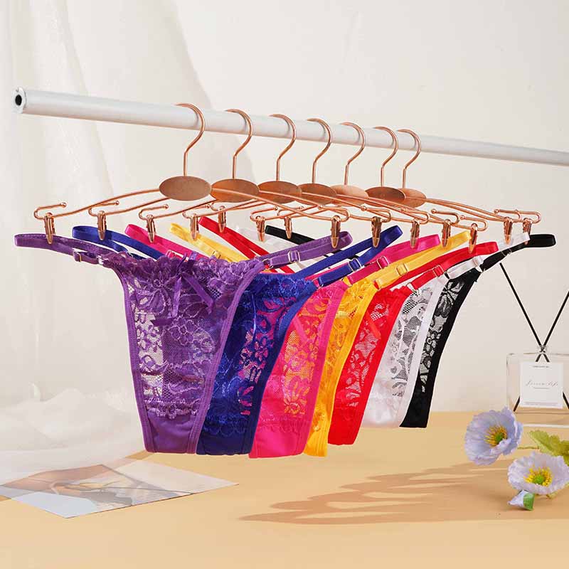Adjustable Lace Thongs Panties Women's Sexy Lace Underwear Ultra-thin Seamless Thong Underpants Lingerie