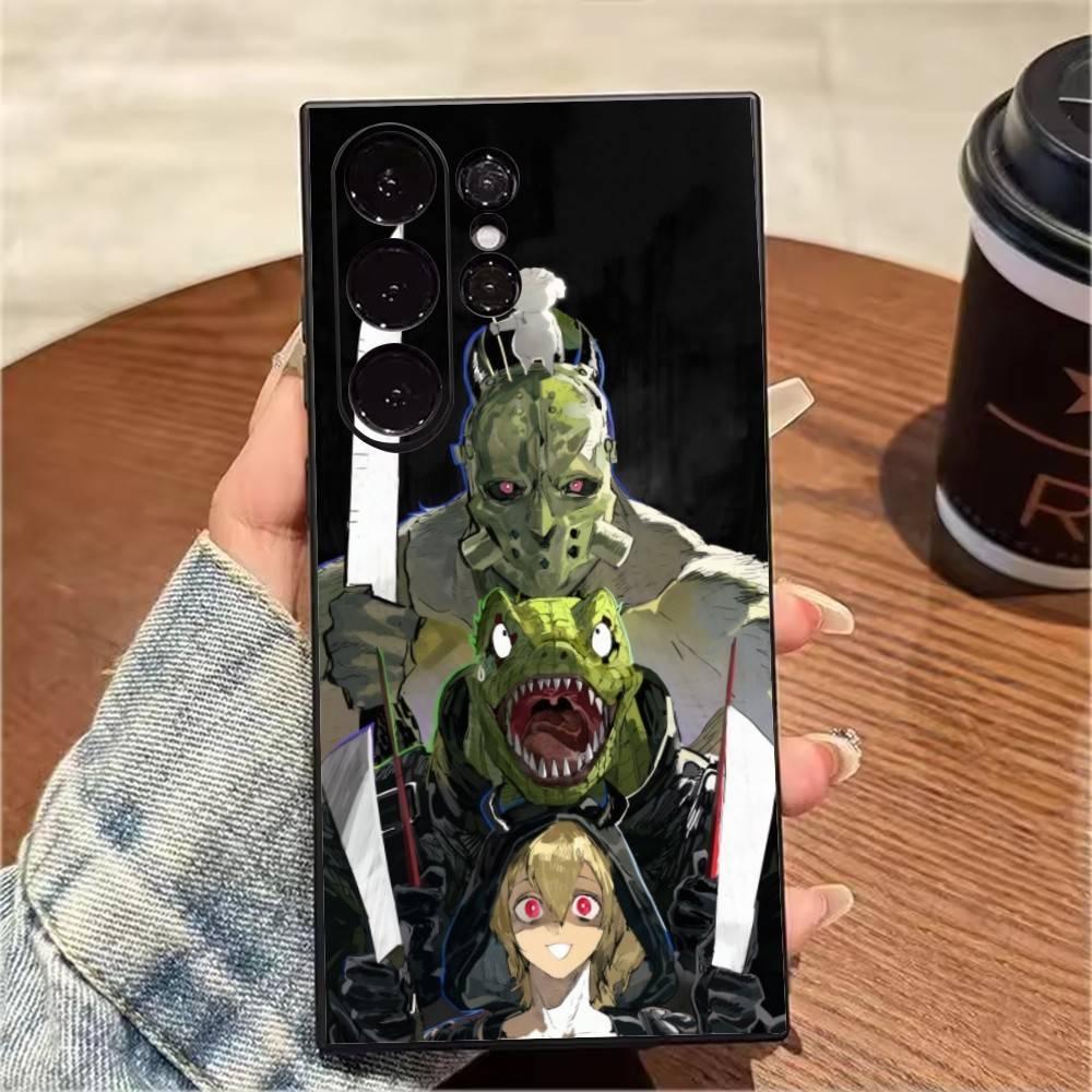 D-DorohedoroS C-Caiman-n Lizard Head Phone Case For Samsung S25,S24,S21,S22,S23,S20,Ultra,S26,Plus,Fe,Note,5G Black Cover Samsung S25ULTRA