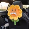 28 x 28 cm Sunflower Plush Car Tissue Box  Car Rear Seat Backrest Tissue Storage