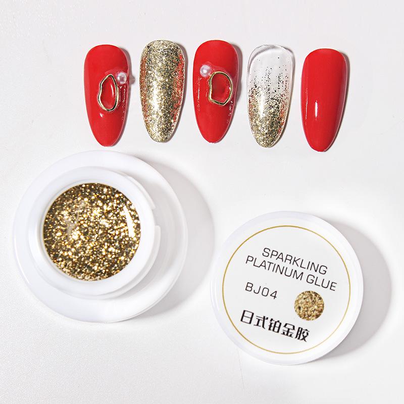 

Японский платиновый гель с блестками высокой плотности – Золотой и серебряный лак для нейл-арта для салонов золотой