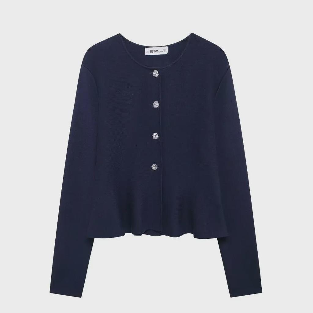 European and American Style Women's Knit Cardigan and Skirt Set