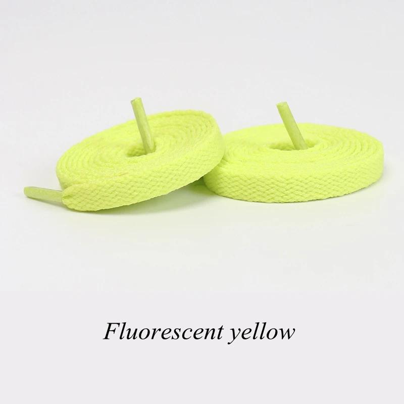 1 Pair Flat Shoelaces Classic Shoe Laces Fit Fashion Solid Sports Shoelace Casual Unisex Shoe Strings Shoe Accessories AF1