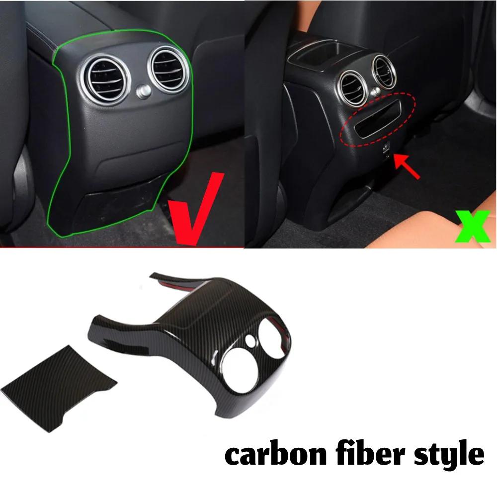 

Hot Interior Mouldings ABS Car Styling Rear Air Conditioning Outlet Vent Decorative Frame Trim Covers Sticker For Mercedes Benz