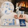 Kit de Patchwork DIY de Animales Árticos para Principiantes, Kit de Costura de Animales Guardianes de Invierno, Kit de Manualidades de Animales de Peluche 3D y Criaturas Míticas para Decoración del Hogar