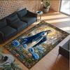 Virgin Mary Theme Crystal Velvet Rug Personalized Custom Name Text Soft Floor Mat Home Decor