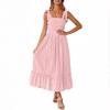 Women's Range Simple Solid Colour Halter Long Dresses