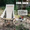 Multi-Scene Lightweight Aluminum Alloy Folding Chair with Headrest Portable for Camping Fishing Tourist Beach Outdoor Deck Chair