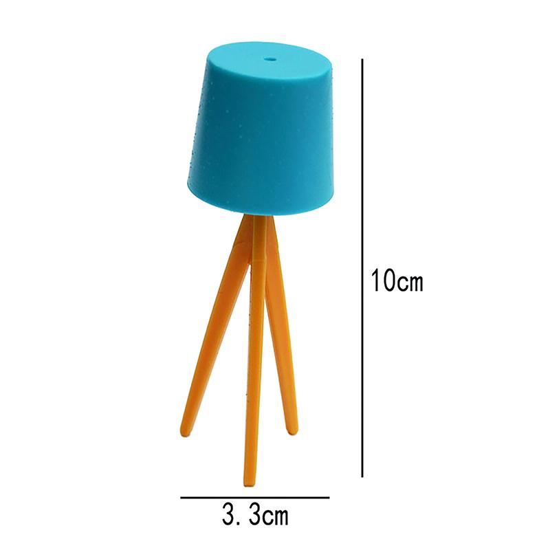 Miniature Desk Lamp Study Model Dollhouse Furniture Decoration Micro Scene Light Ornament 1:12 Dollhouse Pretend Play Toys