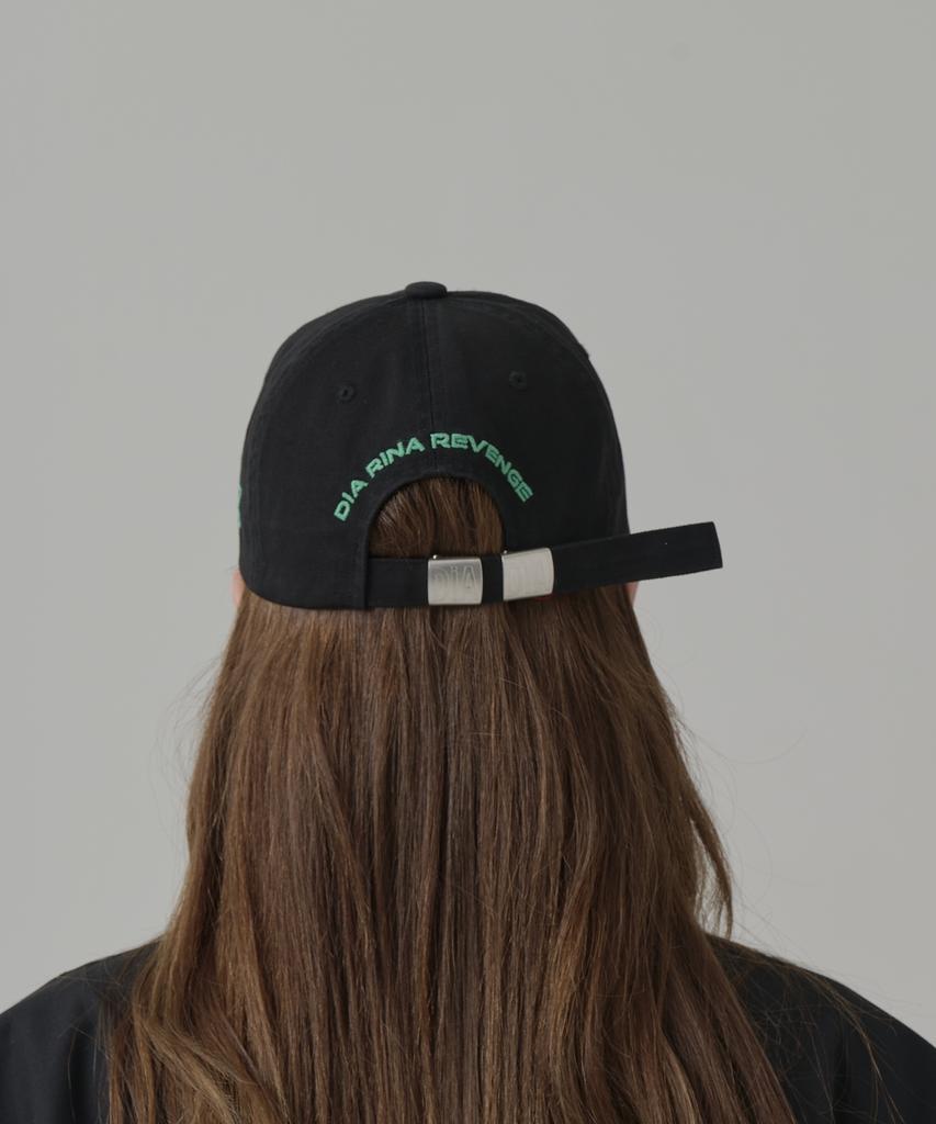 Seuteijial Diarina Washed Ball Cap [Black]