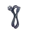 European 3-Pin AC Power Cord with Figure-8 Connector for Computers, Printers, and Beauty Devices