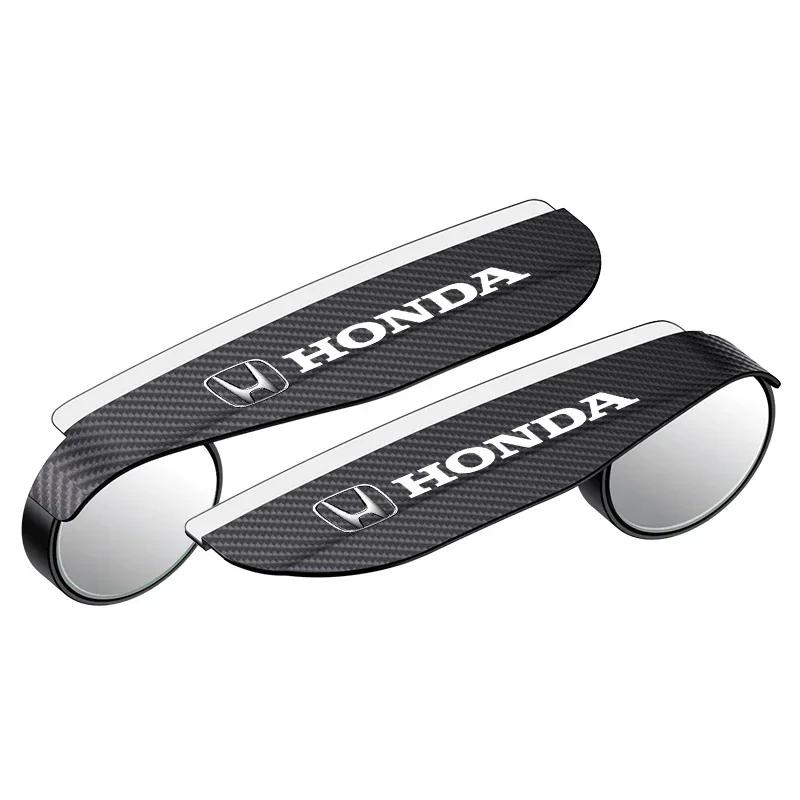 

2PCS Car rearview mirror rain eyebrow small round mirror For Honda Civic Accord Fit CRV Jazz Odyssey Insight Legend Accessories