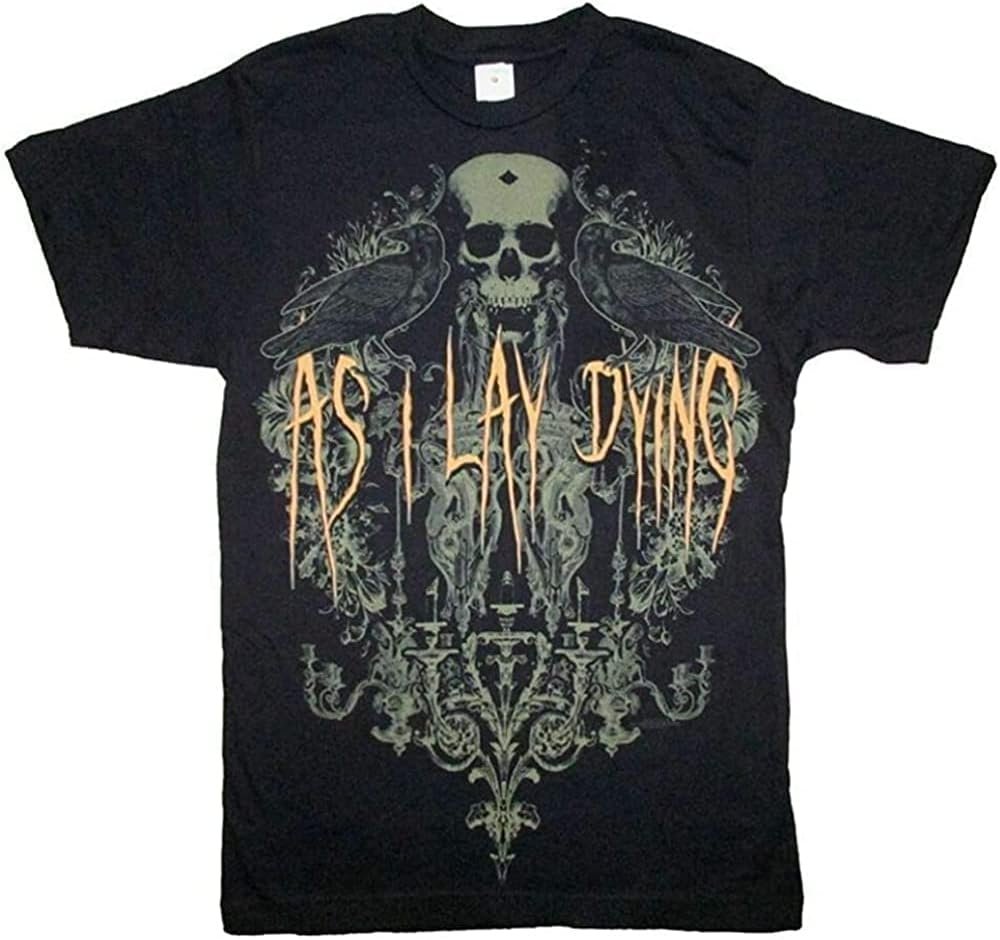 As I Lay Dying Birds Mens Black T Shirt Adult Black S