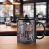 Double-sided Print Cup Toolbox Coffee Mug Mechanical Tool Box Mug Ceramic Microwave Dishwasher Safe Gift Mechanics Car Lovers